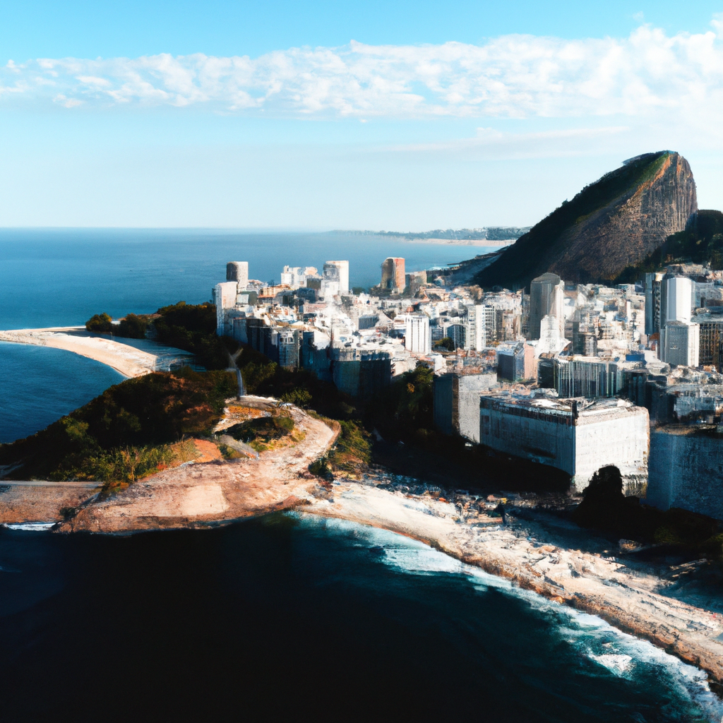 Arquitetura contemporânea com vista para o mar no Rio de Janeiro
